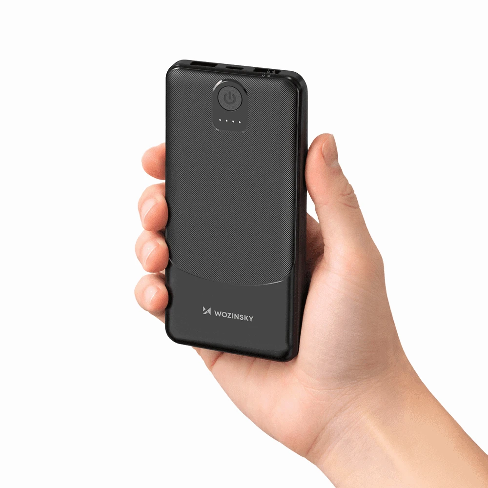 Wozinsky Wpower WPBBK-2 10000mAh Power Bank – juodos spalvos