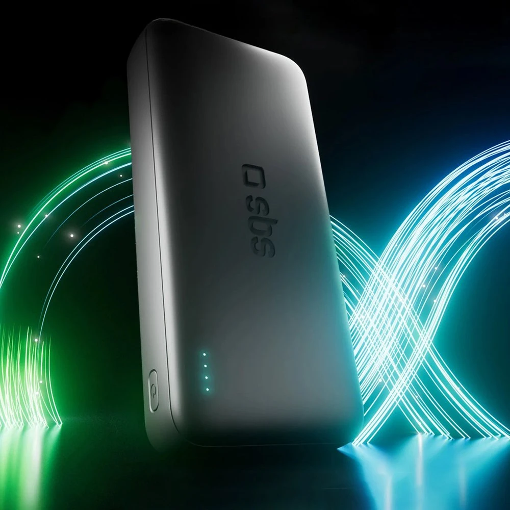 SBS Infinity išorinė baterija 20000mAh 10W LiFePo₄ USB-A USB-C - Juodas
