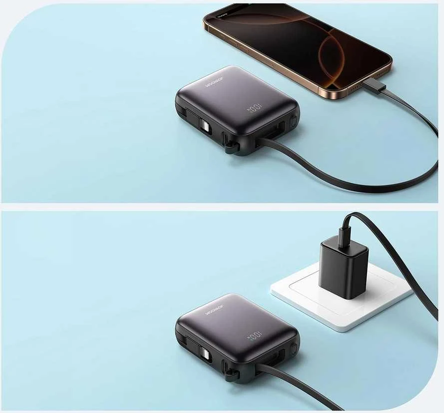 Išorinė baterija Power Bank Joyroom JR-PBF27 22.5W Mini 10000mAh juoda