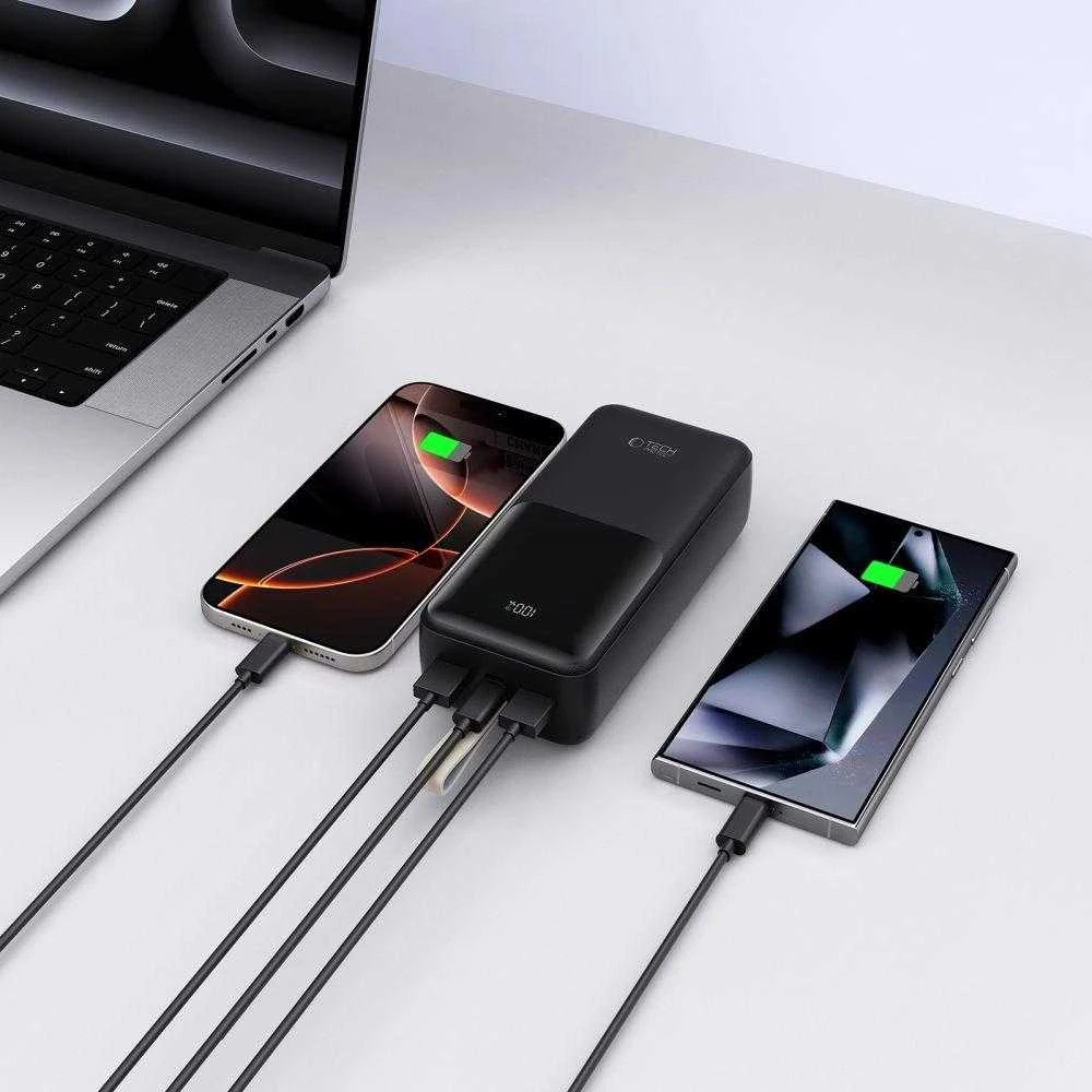 Powerbank Tech-Protect PB03 30000mAh 22.5W - juodas