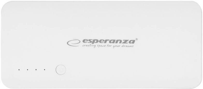 Išorinė baterija (Power Bank) Esperanza Radium EMP106WE (8000mAh; microUSB, USB 2.0; balta)
