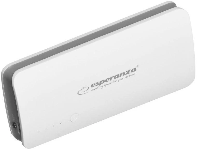 Išorinė baterija (Power Bank) Esperanza Radium EMP106WE (8000mAh; microUSB, USB 2.0; balta)