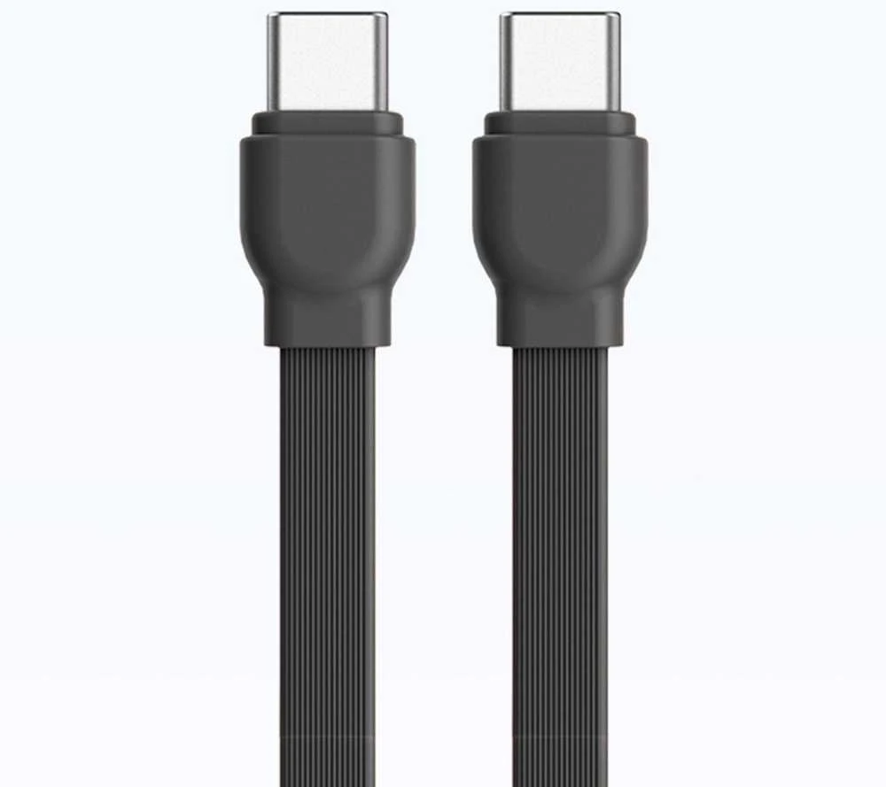 Powerbank Dudao K22+ 10000mAh 22.5W USB-C with pendant/cable – pilkos spalvos