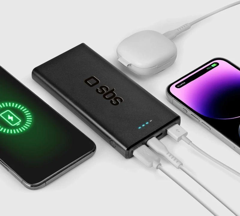 Išorinė baterija SBS TTBB10000FASTPD20K 10000 mAh 20W su maitinimo šaltiniu – juodas