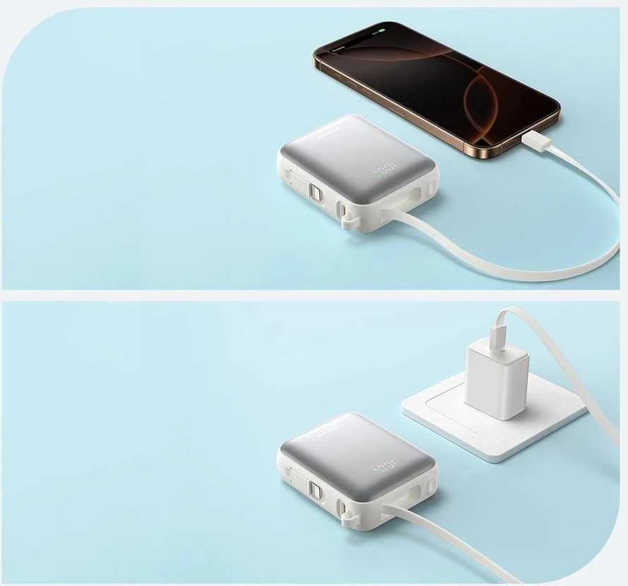 Išorinė baterija Power Bank Joyroom JR-PBF27 22.5W Mini 10000mAh balta