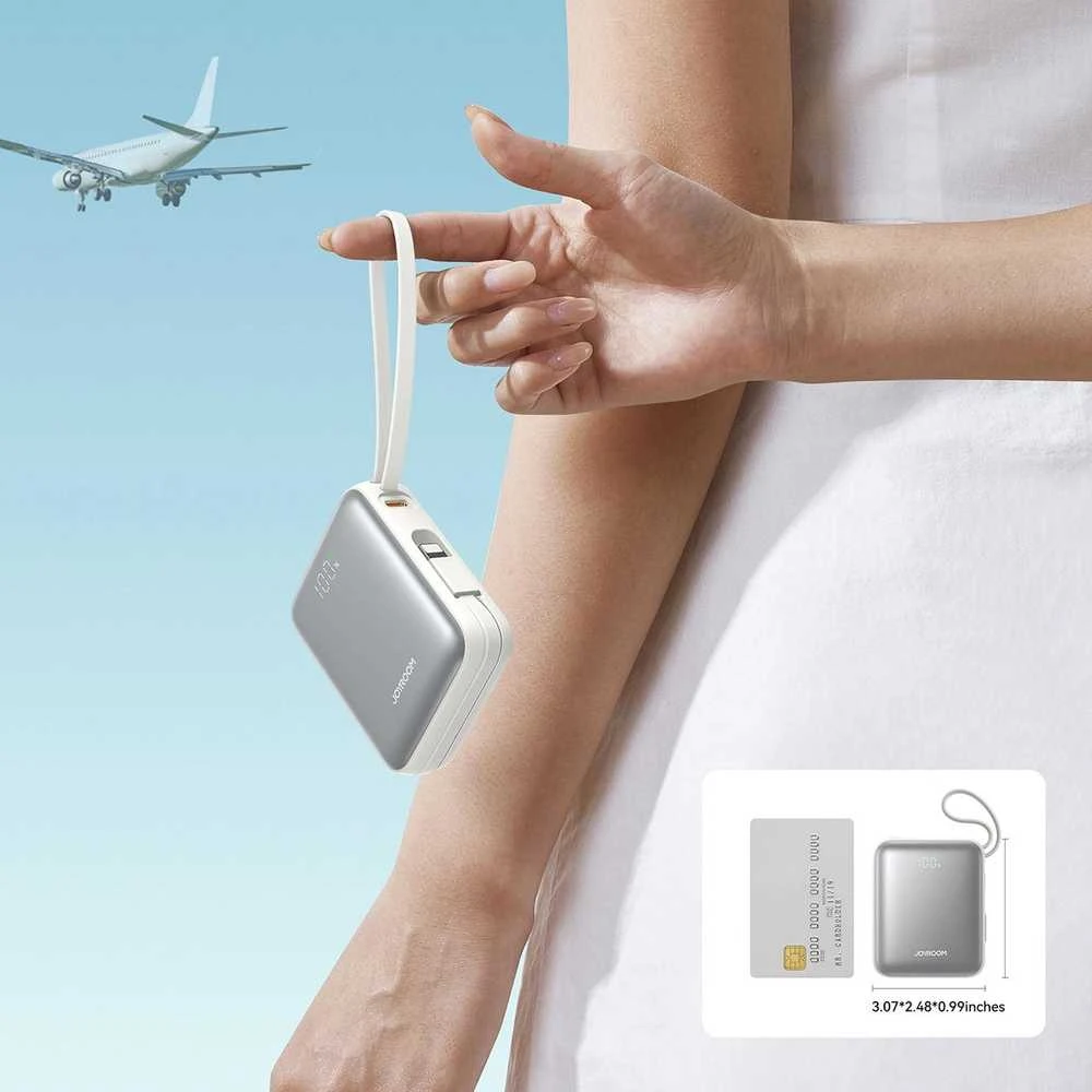 Išorinė baterija Power Bank Joyroom JR-PBF27 22.5W Mini 10000mAh balta