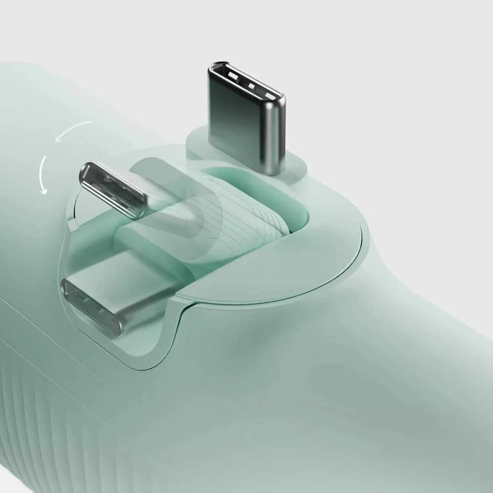 SBS EcoPower 5000 mAh 10W išorinė baterija su integruotu USB-C prievadu - Žalias