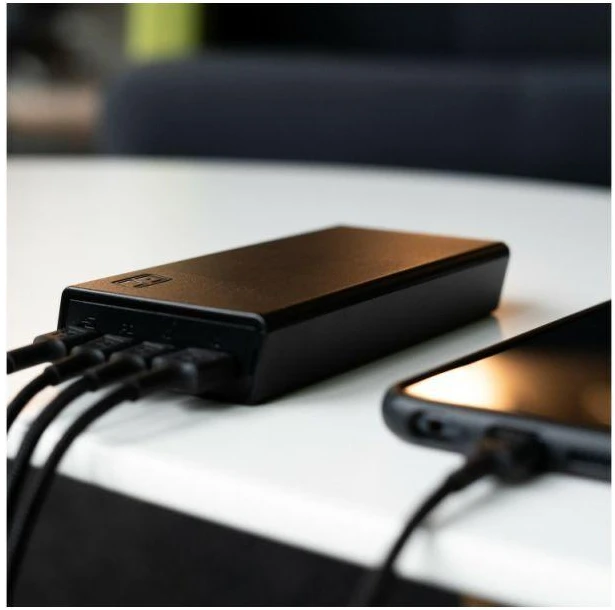 Išorinė baterija Žalias CELL POWERPLAY 20S juoda, 20000 mAh, 22,5 W, 3x USB-C PD, 1x USB-A