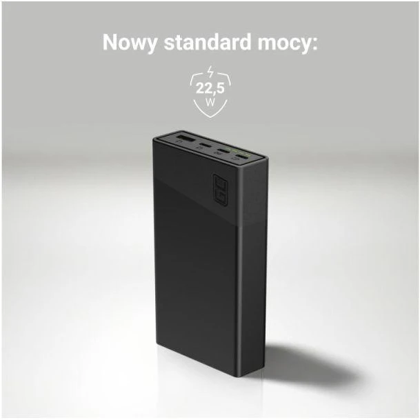 Išorinė baterija Žalias CELL POWERPLAY 20S juoda, 20000 mAh, 22,5 W, 3x USB-C PD, 1x USB-A