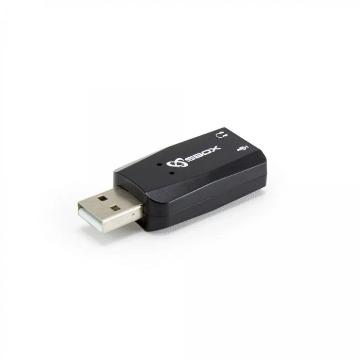 Sbox Technology Išorinė USB garso plokštė Sbox USBC-11, juoda