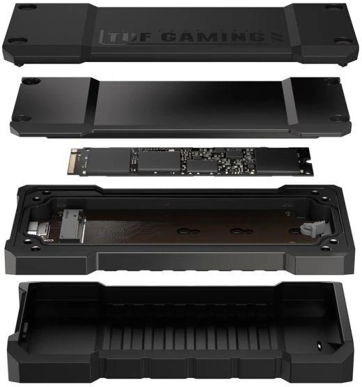 Ausinės Išorinio SSD disko dėklas Asus TUF Gaming A2, juodas