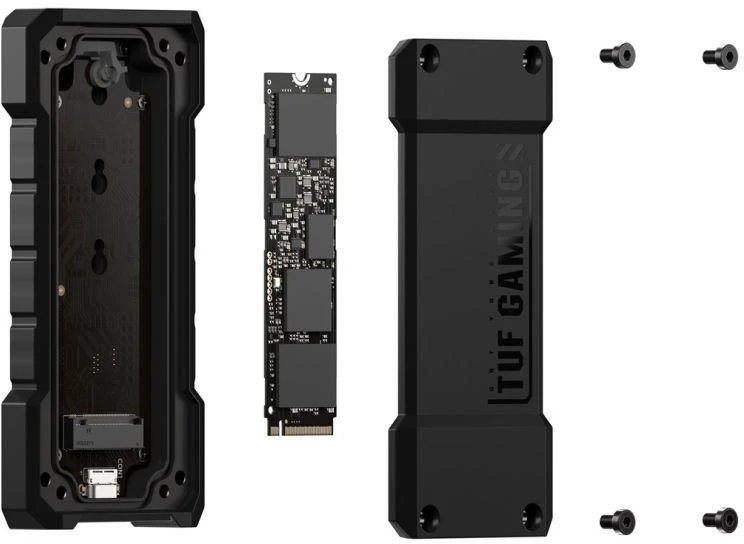 Ausinės Išorinio SSD disko dėklas Asus TUF Gaming A2, juodas