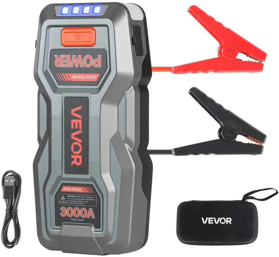 VEVOR Automobilio paleidimo įrenginys 3000A, 12V