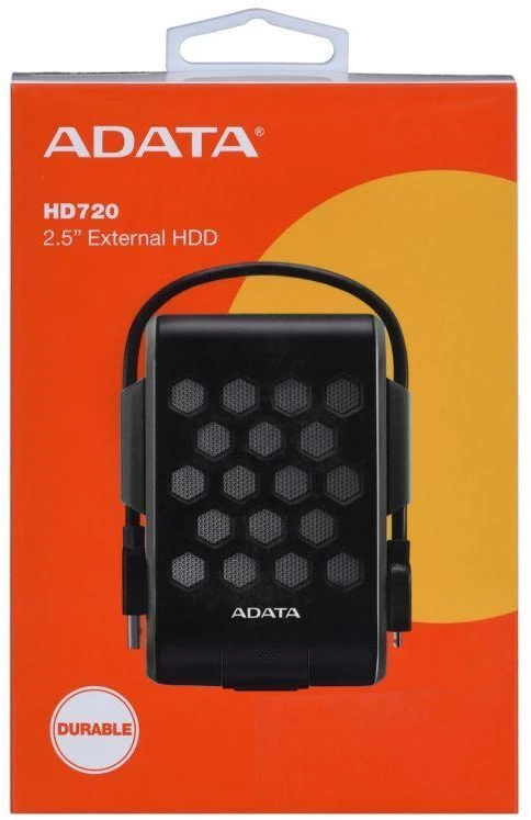 Išorinis kietasis diskas Adata HD720 2TB USB3 Juodas, IP68
