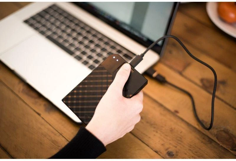 Kietasis diskas Išorinis standusis diskas Verbatim Fingerprint Secure, 2TB, USB Type-C 3.2 Gen 1 (3.1 Gen 1), juodas