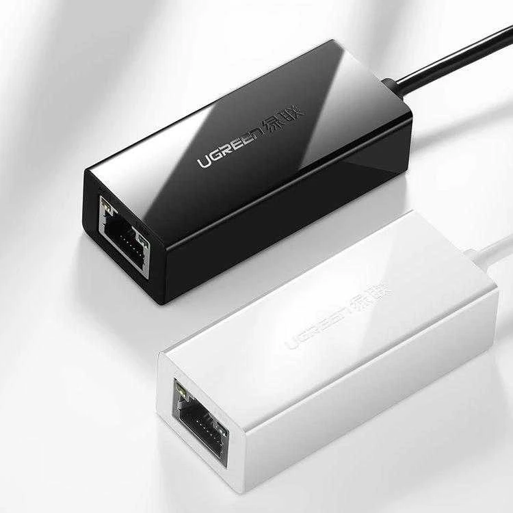 Tinklo adapteris UGREEN CR110 USB į RJ45 (juodas)
