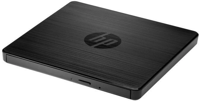 Kietasis diskas Hewlett Packard (HP) HP USB išorinis nešiojamas plonas CD/DVD RW (rašymo/skaitymo) įrenginys – Juodas