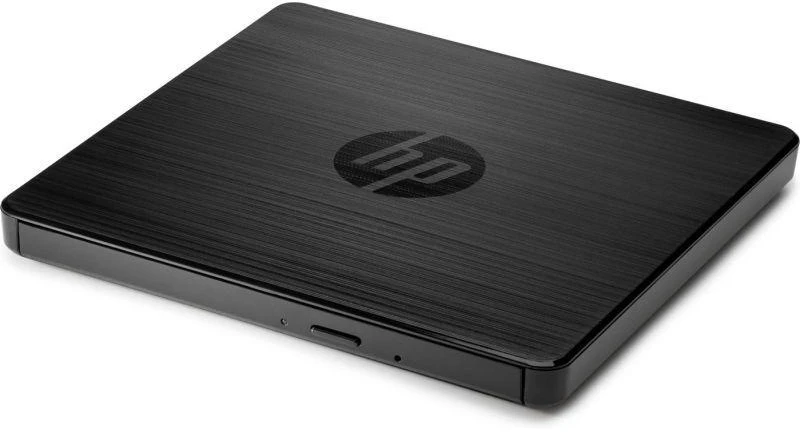 Kietasis diskas Hewlett Packard (HP) HP USB išorinis nešiojamas plonas CD/DVD RW (rašymo/skaitymo) įrenginys – Juodas