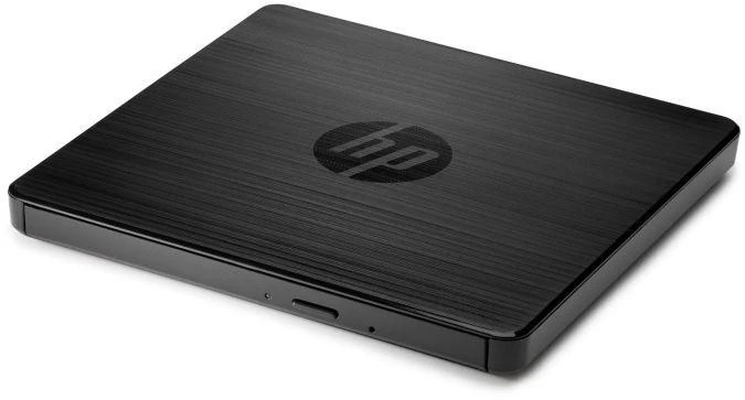 Kietasis diskas Hewlett Packard (HP) HP USB išorinis nešiojamas plonas CD/DVD RW (rašymo/skaitymo) įrenginys – Juodas