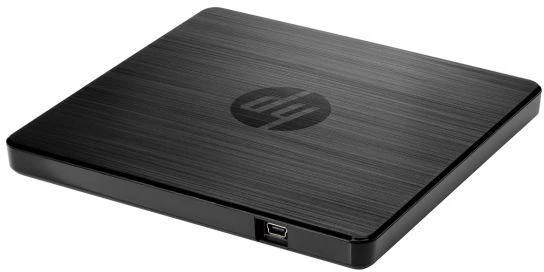 Kietasis diskas Hewlett Packard (HP) HP USB išorinis nešiojamas plonas CD/DVD RW (rašymo/skaitymo) įrenginys – Juodas
