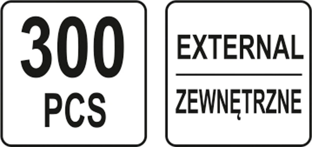 YATO IŠORINIAI SEGERIO ŽIEDAI 300vnt.
