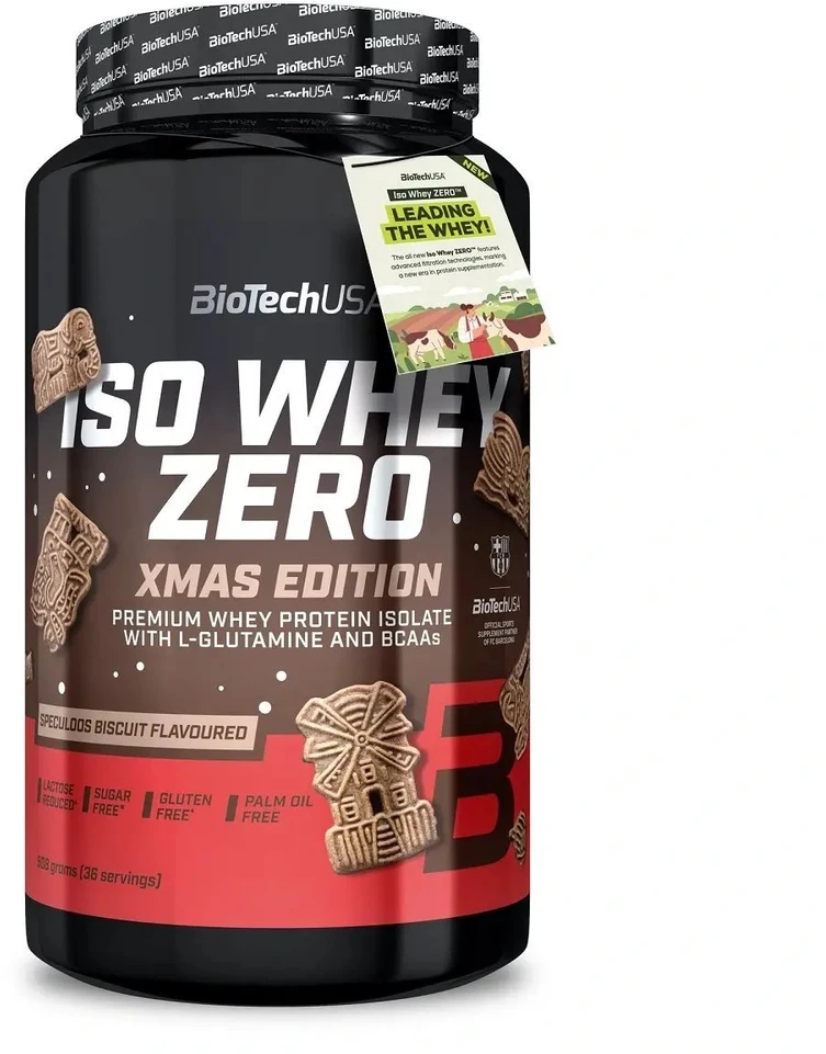 Išrūgų baltymų izoliatas BioTech Iso Whey Zero 908 g, šokolado ir irisų skonio