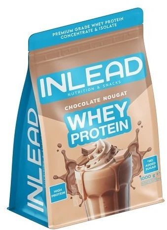 Išrūgų baltymų milteliai INLEAD 1000 g, šokolado skonio