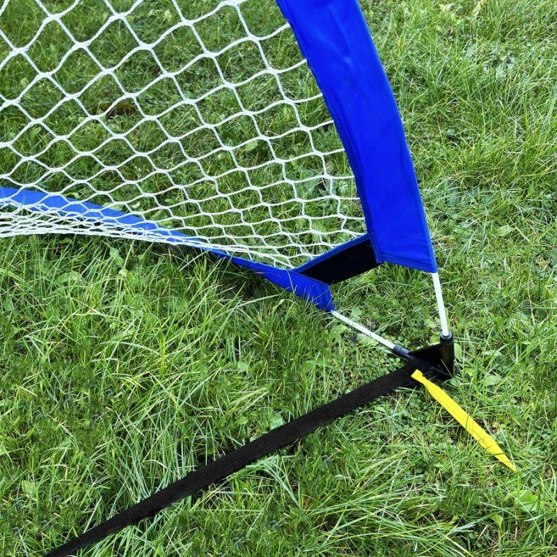 Smj Išskleidžiami futbolo treniruočių vartai – mėlyni (D) 183x104x104 cm