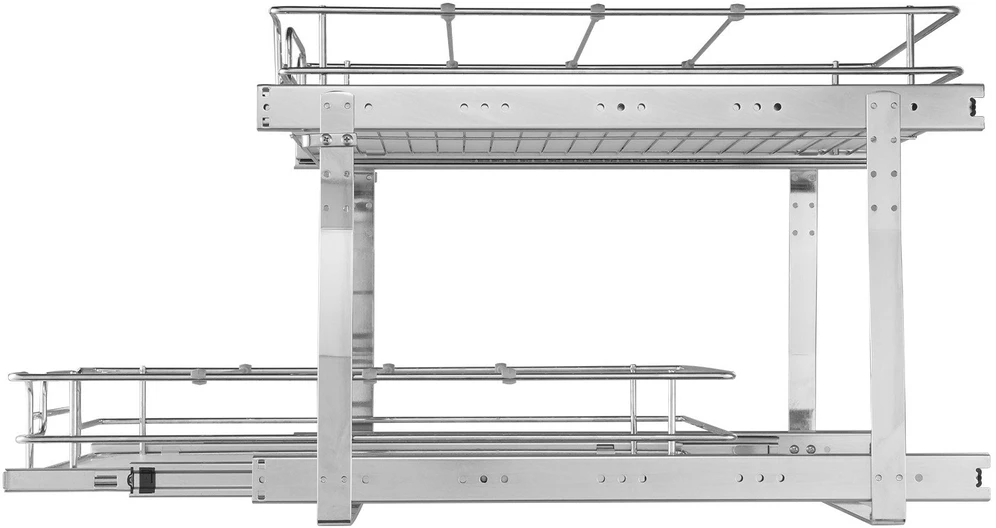 VEVOR Dvigubas ištraukiamas spintos organizatorius 48x51 cm