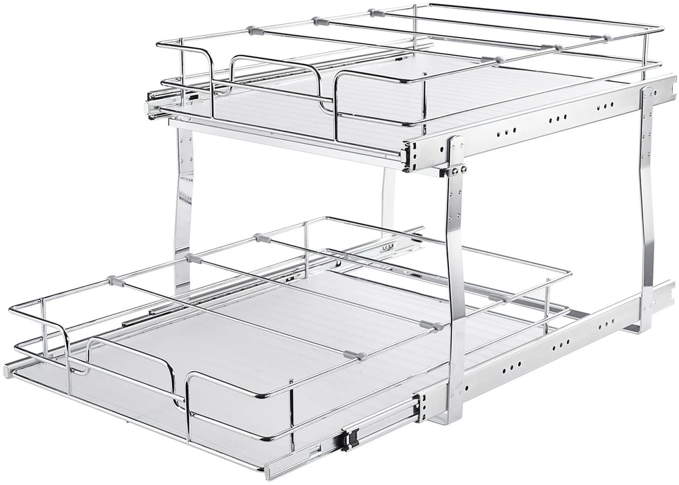 VEVOR Dvigubas ištraukiamas spintos organizatorius 48x51 cm