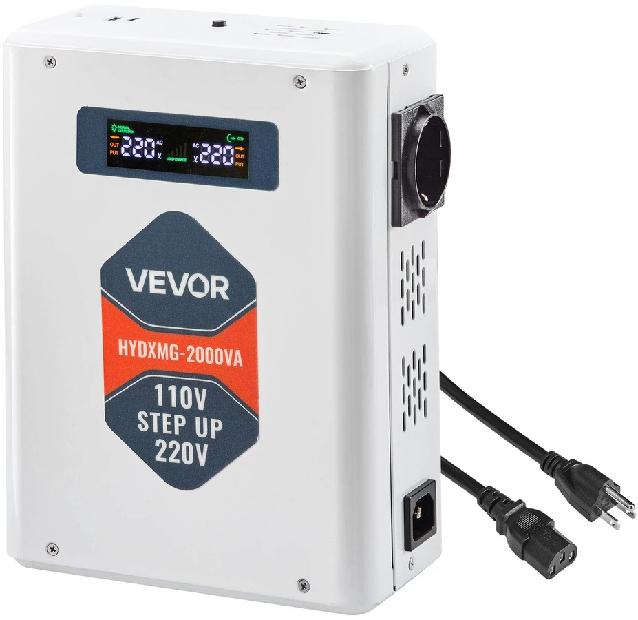 VEVOR Įtampos keitiklis 2000VA, 110V į 220V
