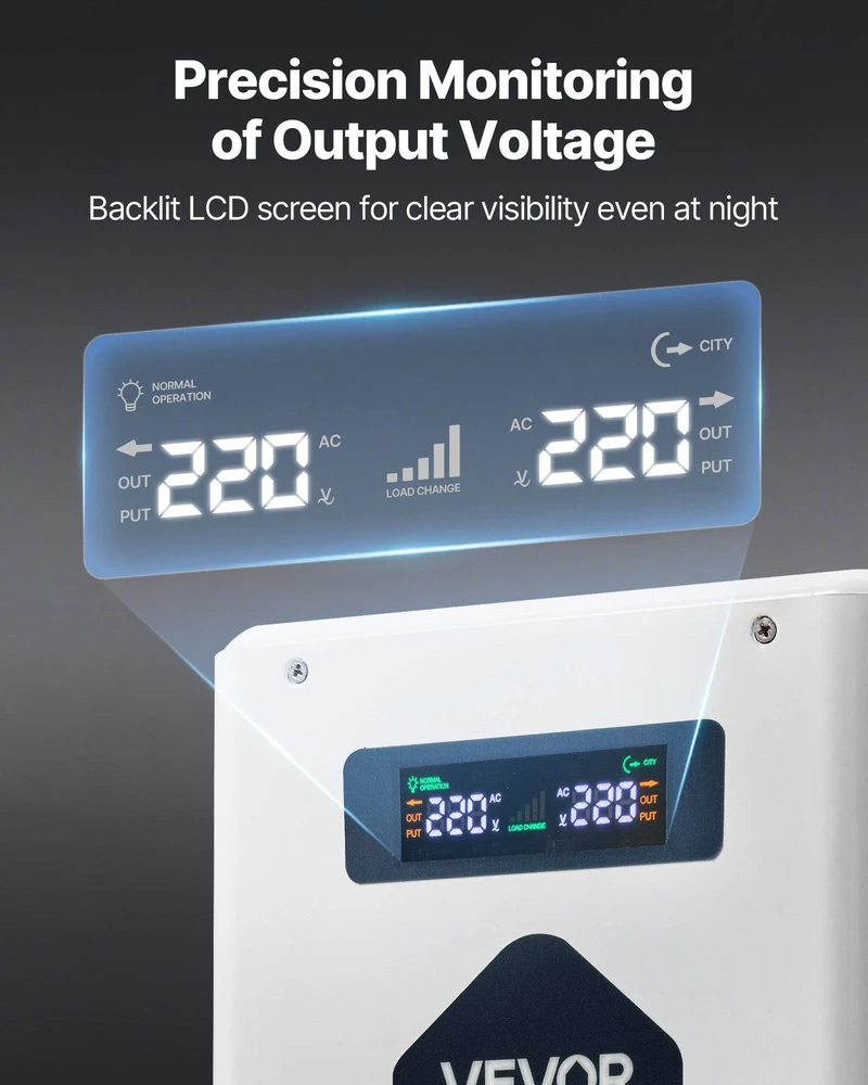 VEVOR Įtampos keitiklis 2000VA, 110V į 220V