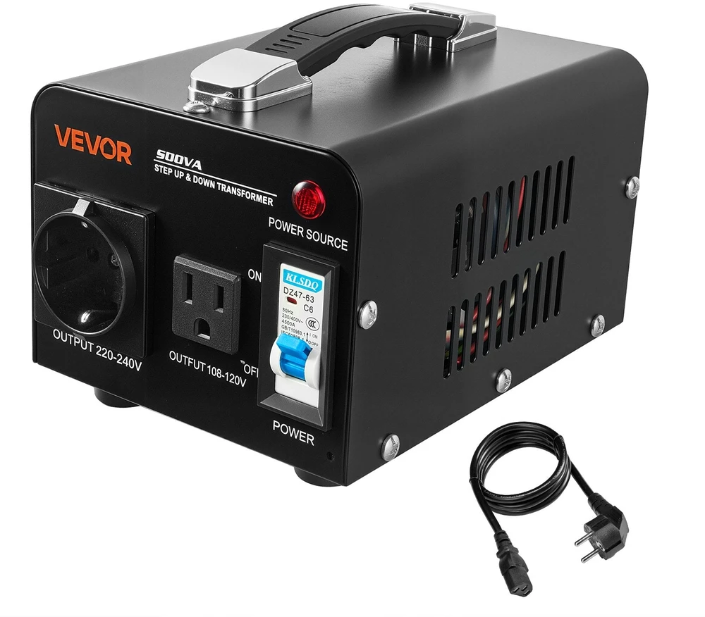 VEVOR Įtampos keitiklis transformatorius 500VA