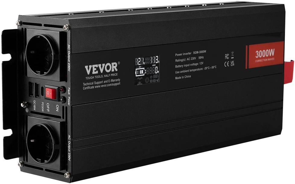 VEVOR Modifikuotos sinusoidės bangos keitiklis 3000W