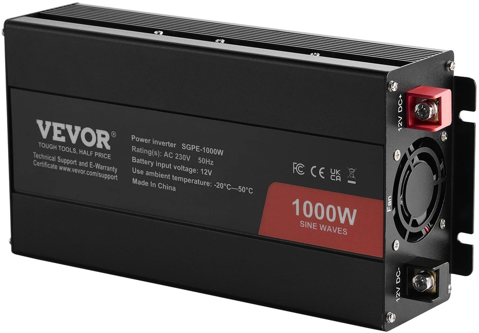 VEVOR 1000W grynasis sinusinės bangos inverteris