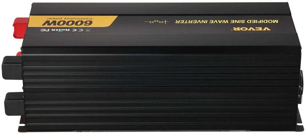 VEVOR Keitiklis 6000W 12V į 230V su LCD ekranu