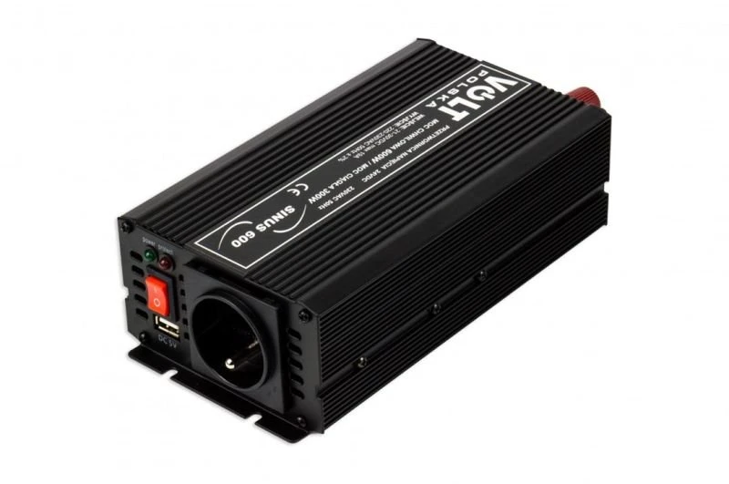 Įtampos keitiklis Volt Polska Sinus 600, 24 V / 230 V, 300/600 W