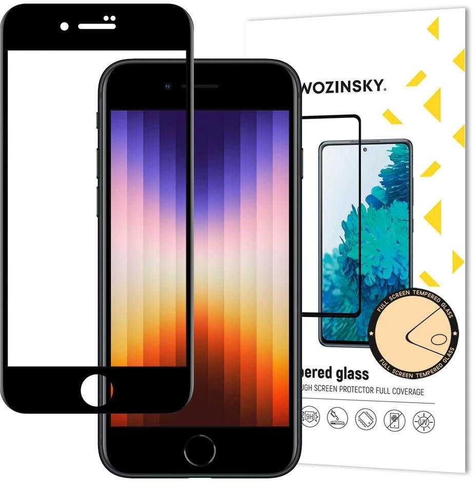 LCD apsauginis stikliukas Wozinsky 5D pritaikytas dėklui Apple iPhone 7/8/SE 2020/SE 2022 juodas