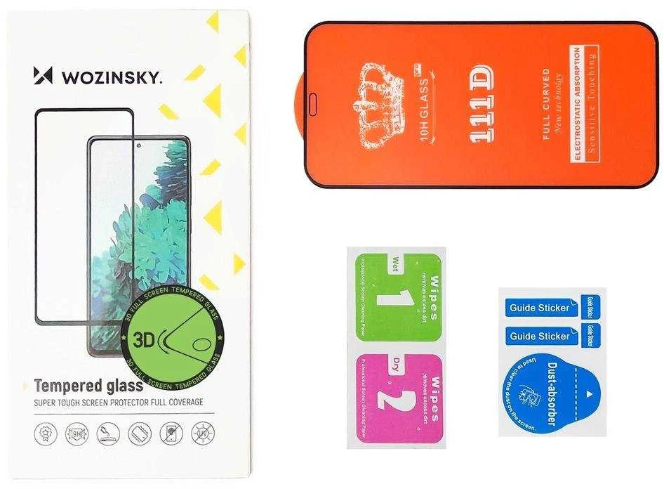 LCD apsauginis stikliukas Wozinsky 5D pritaikytas dėklui Apple iPhone 13 Pro Max/14 Plus juodas