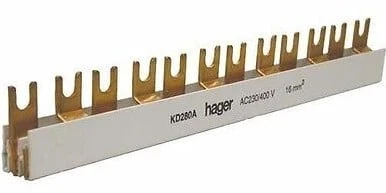 Izoliuota sujungimo šyna Hager KDN180A (1P, 12 mod., 16mm)