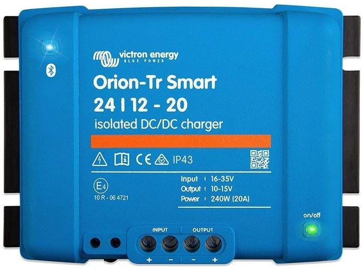 Victron Energy Izoliuotas nuolatinės srovės (DC-DC) įkroviklis Orion-Tr Smart 24/12-20A