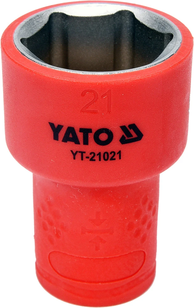 Yato IZOLIUOTAS ŠEŠIAKAMPIS GALVUTĖS RAKTAS | 21 MM | 10 MM (3/8") | VDE (YT-21021)