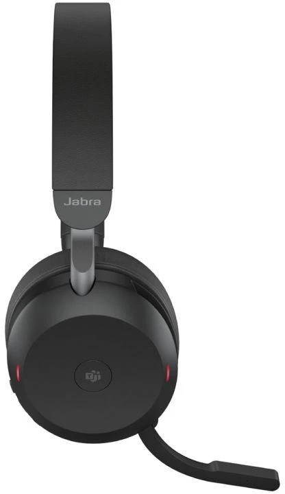 Beilaidės ausinės Jabra Evolve2 75, USB-A, Bluetooth, MS-Teams | spalva: juoda