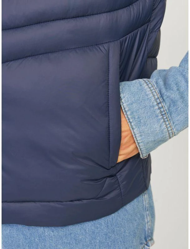 Jack & Jones JJEMULTI BODYWARMER COLLAR NOOS 12258457 NAVY BLAZER/TRUE Raudonas