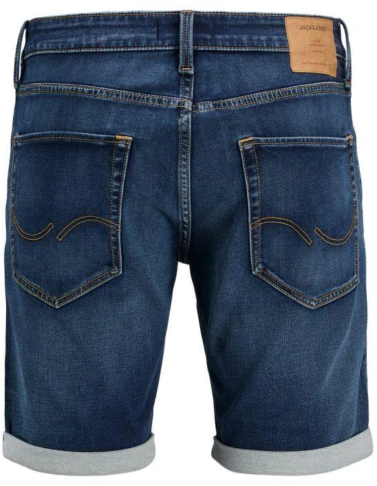 Jack&Jones JJIRICK JJICON IK šortai GE 132 SN 12269605 mėlyno džinso spalvos