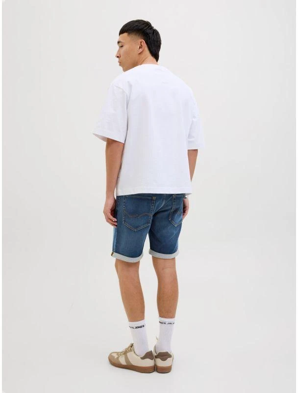 Jack&Jones JJIRICK JJICON IK šortai GE 132 SN 12269605 mėlyno džinso spalvos