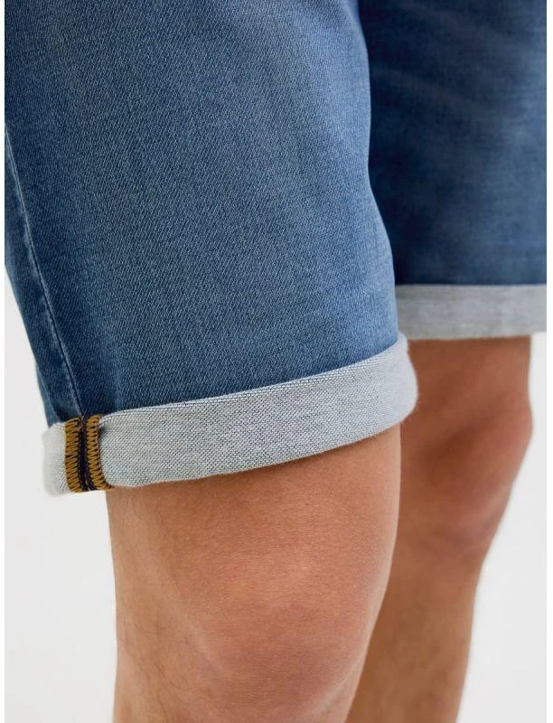 Jack&Jones JJIRICK JJICON IK šortai GE 132 SN 12269605 mėlyno džinso spalvos