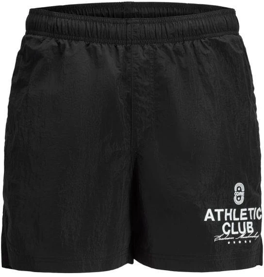Jack&Jones JPSTMAUI Raukšlėto nailono plaukimo šortai SS25 12285513 JUODA/RYŠKI BALTA