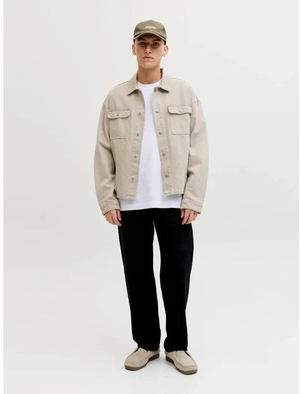 Jack&Jones marškinėliai JJEBARRON TEE SS O-NECK NOOS 12298906 balti