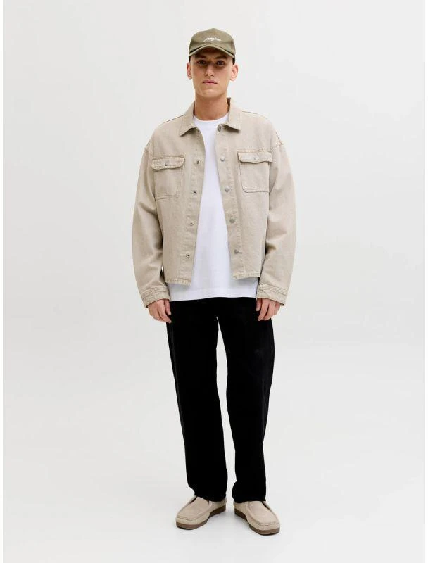 Jack&Jones marškinėliai JJEBARRON TEE SS O-NECK NOOS 12298906 balti